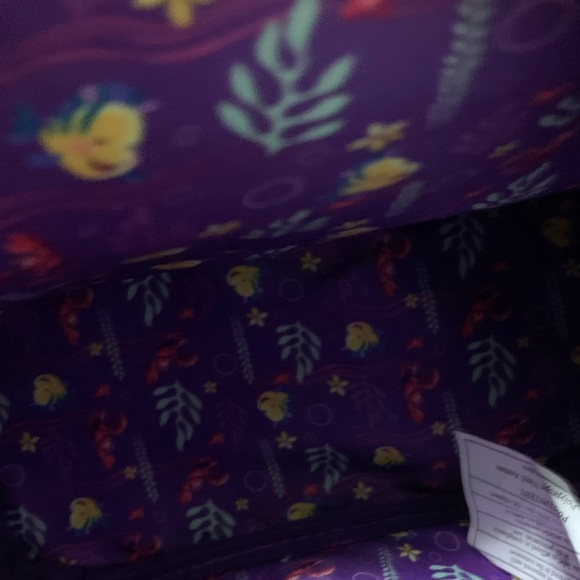 Loungefly Purple Little Mermaid Backpack - Picture 3 of 6